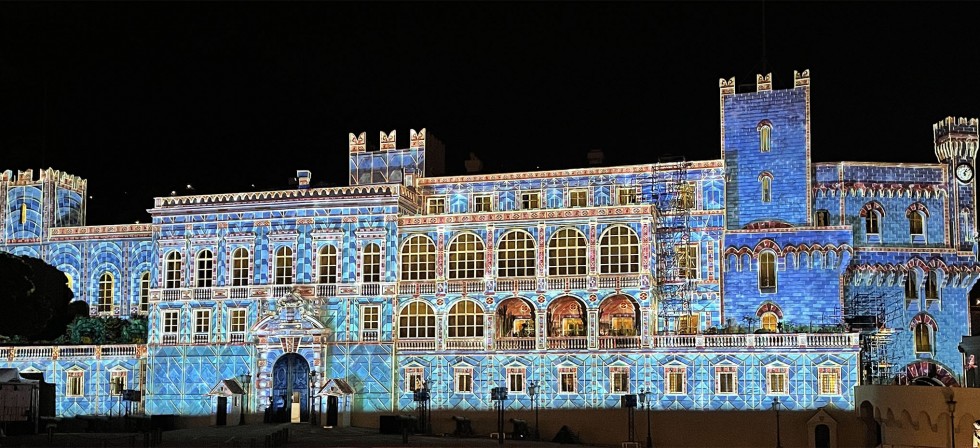 Kinetic Video Mapping at Prince's Palace in Monaco
