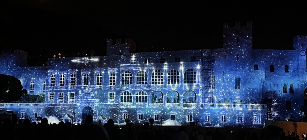 Kinetic Video Mapping at Prince's Palace in Monaco