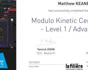 Training Certification - Modulo Kinetic